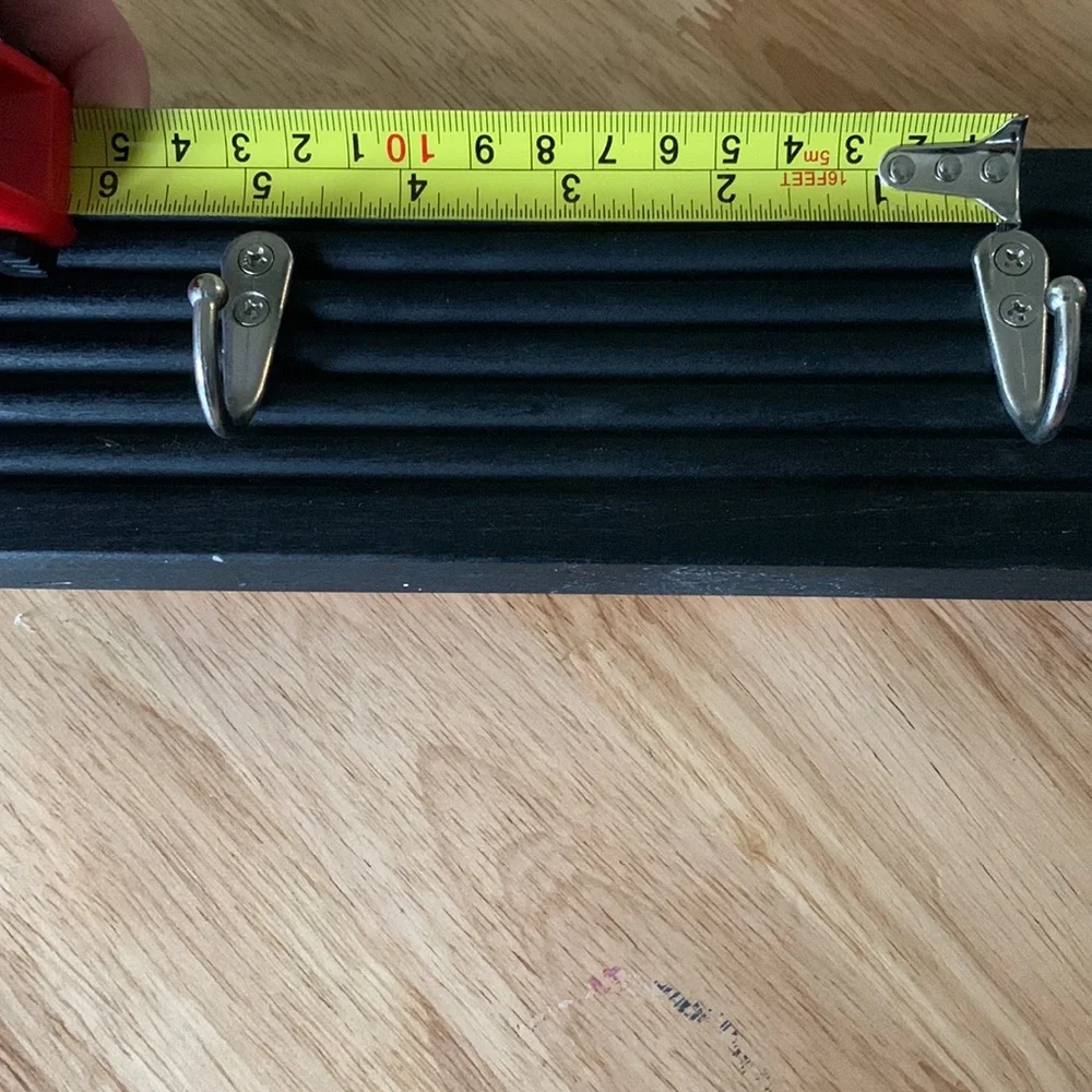 Hand Crafted- Black and silver hookboard